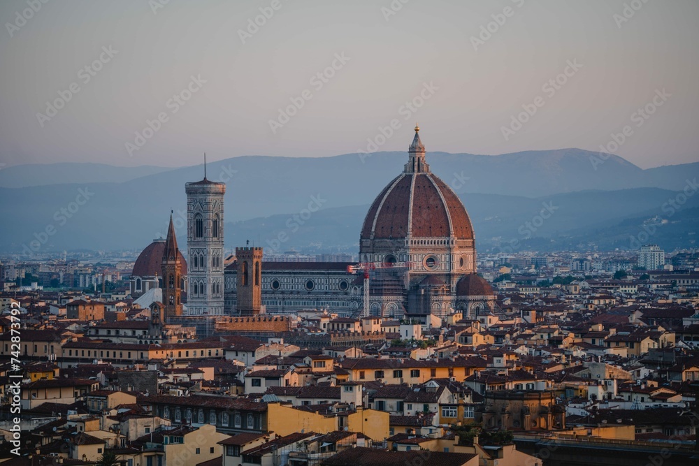 Beautiful Skyline View Buildings Florence Italy