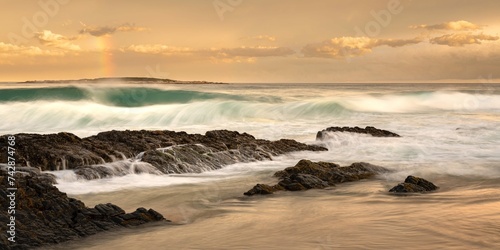 Beautiful View Sunset Scamander Tasmania