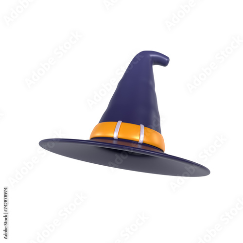 3d hat halloween icon