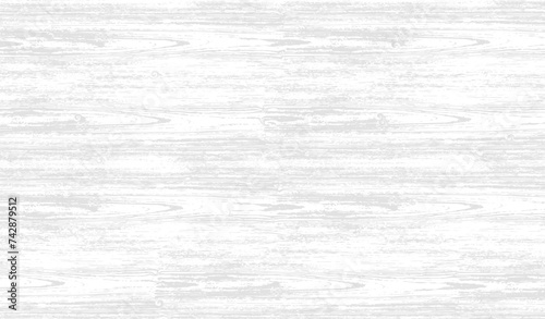 White wood plank texture vector background, White wooden table top view.