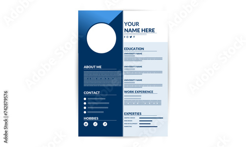 Simple cv design