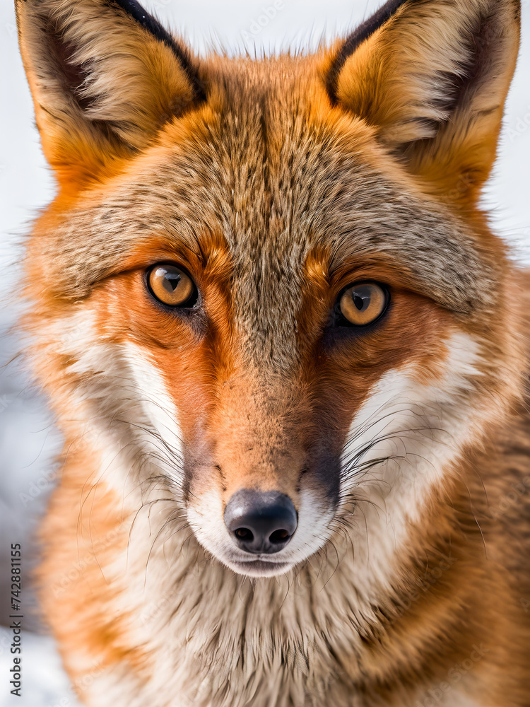 Portrait of a red fox (Vulpes vulpes) Portrait of a red fox (Vulpes vulpes)