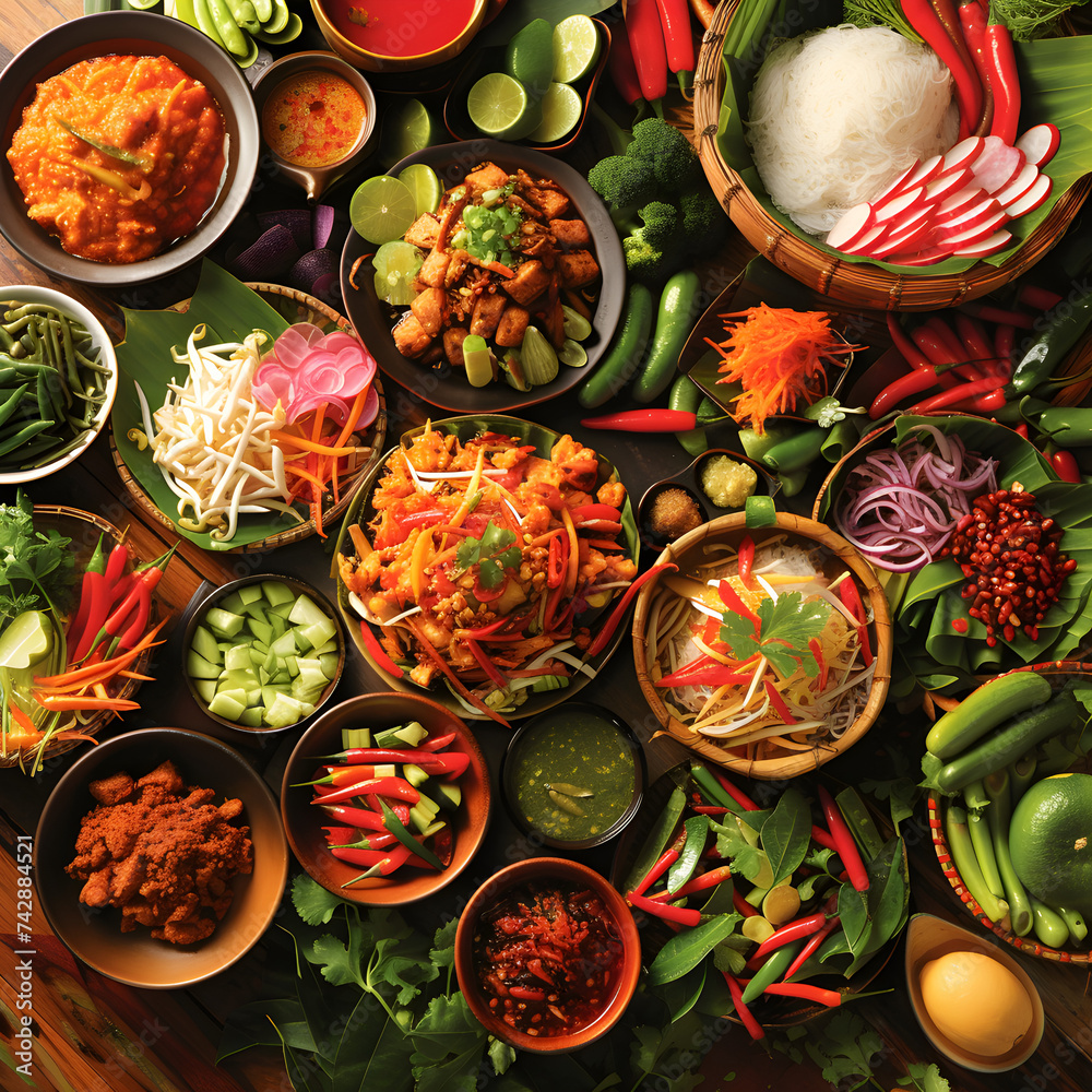 The diversity of flavors, colors, and textures that make Thai food uniquely appealing and globally loved.