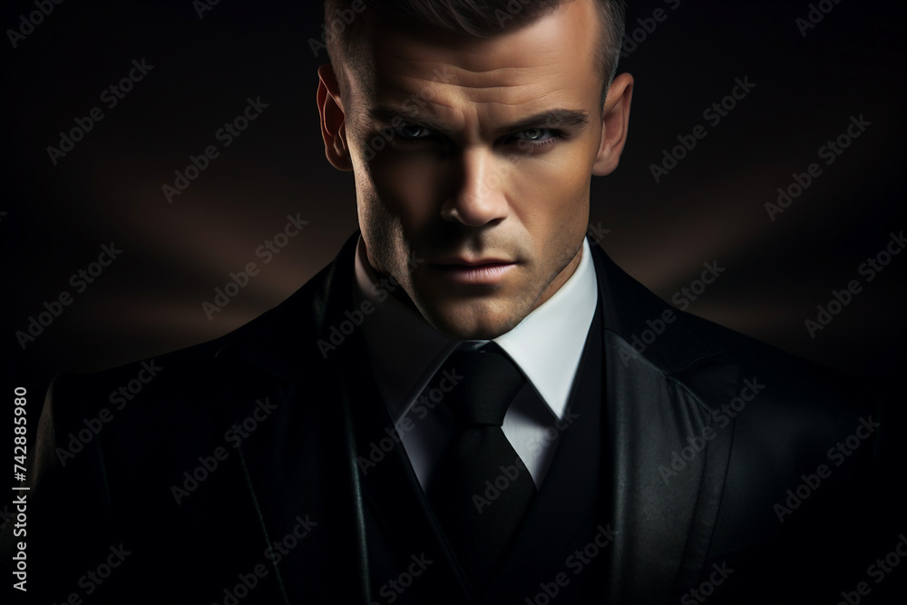 Old fashioned detective or mafia man woman in retro style hat Generative AI picture portrait Old fashioned detective or mafia man woman in retro style hat Generative AI picture portrait