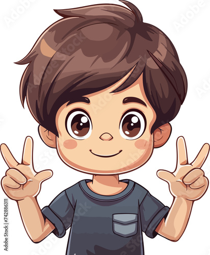 Cute boy illustration cartoon