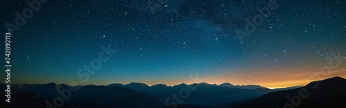 Starry Night over Rugged Peaks © pavlofox