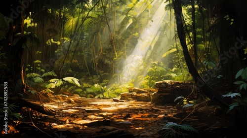 A photo of a dense jungle © Edgars