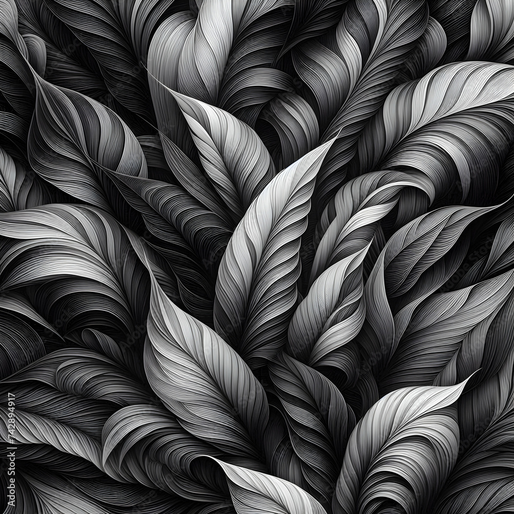 texture of abstract black and white
leaves for tropical leaf background, black, white, texture, illustration,Ai generated texture of abstract black and white
leaves for tropical leaf background, black, white, texture, illustration,Ai generated