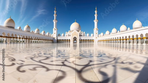 Abu Dhabi, Sheikh Zayed Grand Mosque in the Abu Dhabi. UAE.