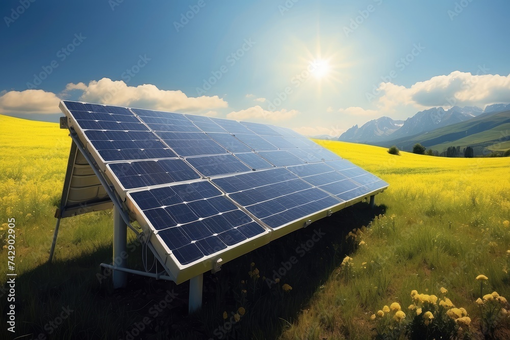 custom made wallpaper toronto digitalSolar panels, clean energy in nature
