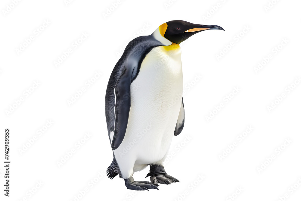 Fototapeta premium Penguin standing isolated on white