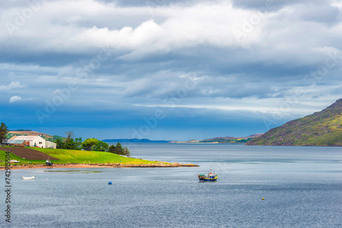 nature sceneries along the wester ross route, highlands Scotland photo