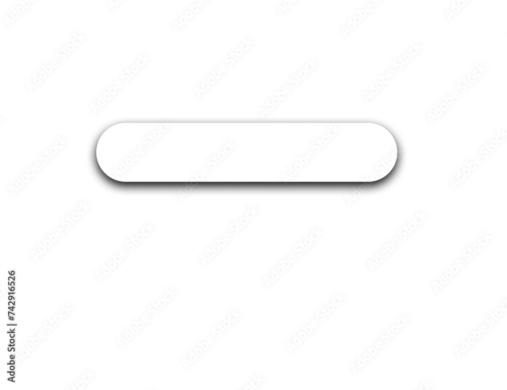 Realistic paper shadow effects. Web banner shadows with rounded  on transparent background for design 