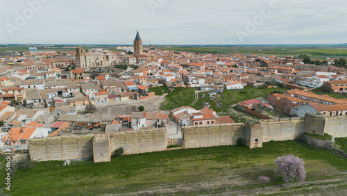 Принти на полотні Aerial view of Madrigal de las Altas Torres, Avila, Spain