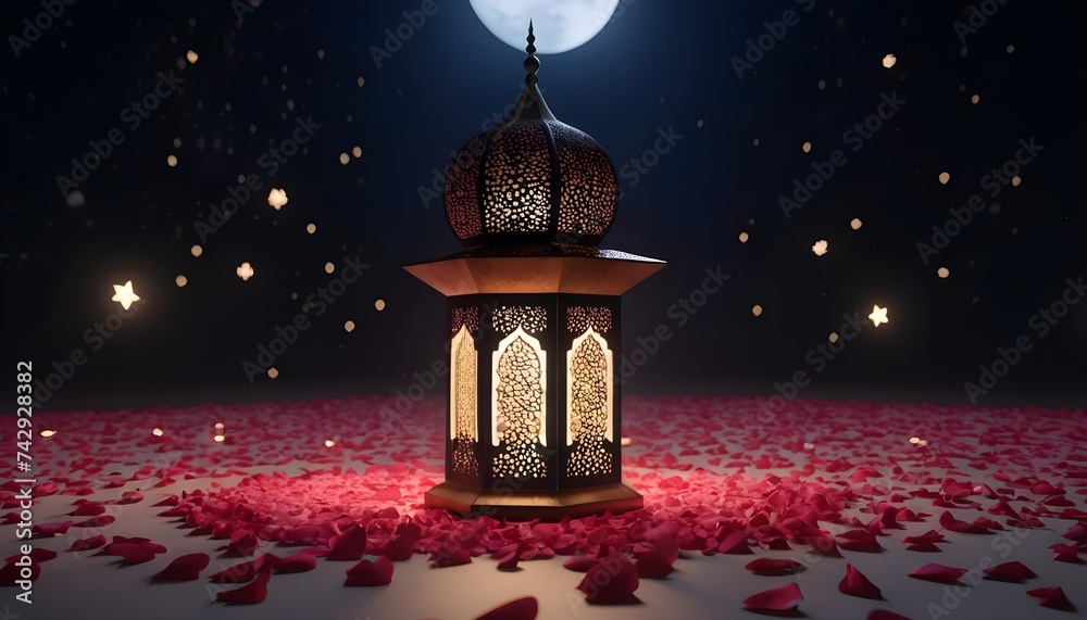 Islamic lamp in the mask Islamic lamp in the mask
