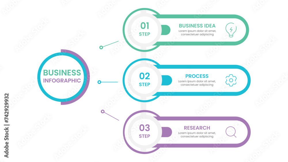 Business infographic design template with steps or processes. Can be used for workflow layout, diagram, annual report, web design Business infographic design template with steps or processes. Can be used for workflow layout, diagram, annual report, web design