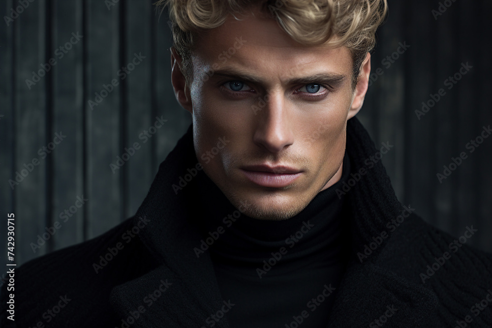 Generative AI picture of High fashion show with beautiful young male female model in fine designers outfit Generative AI Generative AI picture of High fashion show with beautiful young male female model in fine designers outfit Generative AI