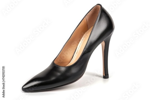 Stylish and pretty, elegant women's high-heeled shoes to make the female gender even more beautiful. Generative AI . Isolated background