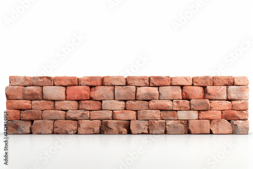 White brick wall texture and background for interior exterior decoration and industrial construction concept design.