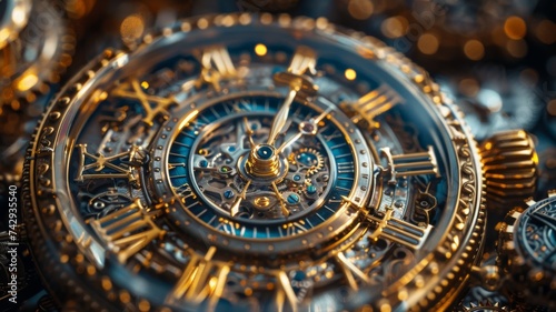 Wallpaper Mural old chronograph clockwork mechanism Torontodigital.ca