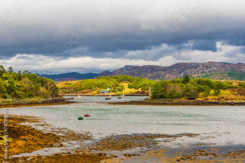 nature sceneries along the wester ross route, highlands Scotland