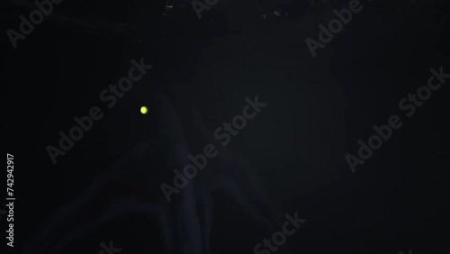 sailboat shipwrecked sea boat dark ambient 3D animation vfx cgi horror scene terror at night 
