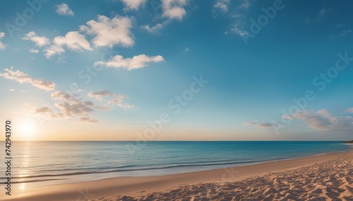 Sky Blue,Cloud Background,Horizon Spring Clear Sky in Morning by the beach © Adi