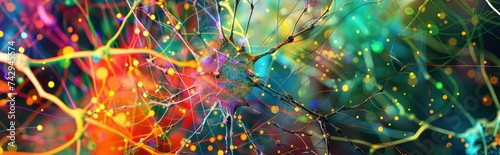 Colorful digital waves in motion. Background for technological processes, science, presentations, etc