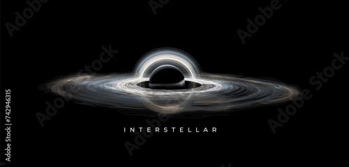 Interstellar. Quantum black hole in space