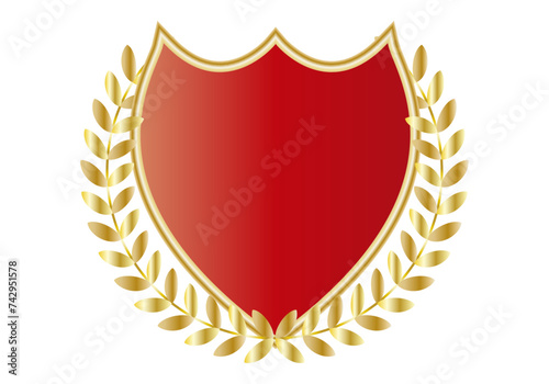 Icono de medalla dorada y elegante.