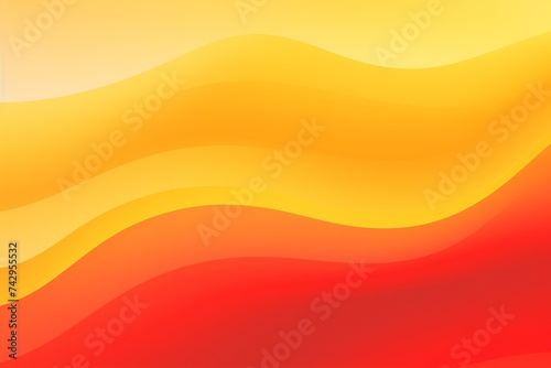 Tomato Red to Mustard Yellow abstract fluid gradient design, curved wave in motion background for banner, wallpaper, poster, template, flier and cover