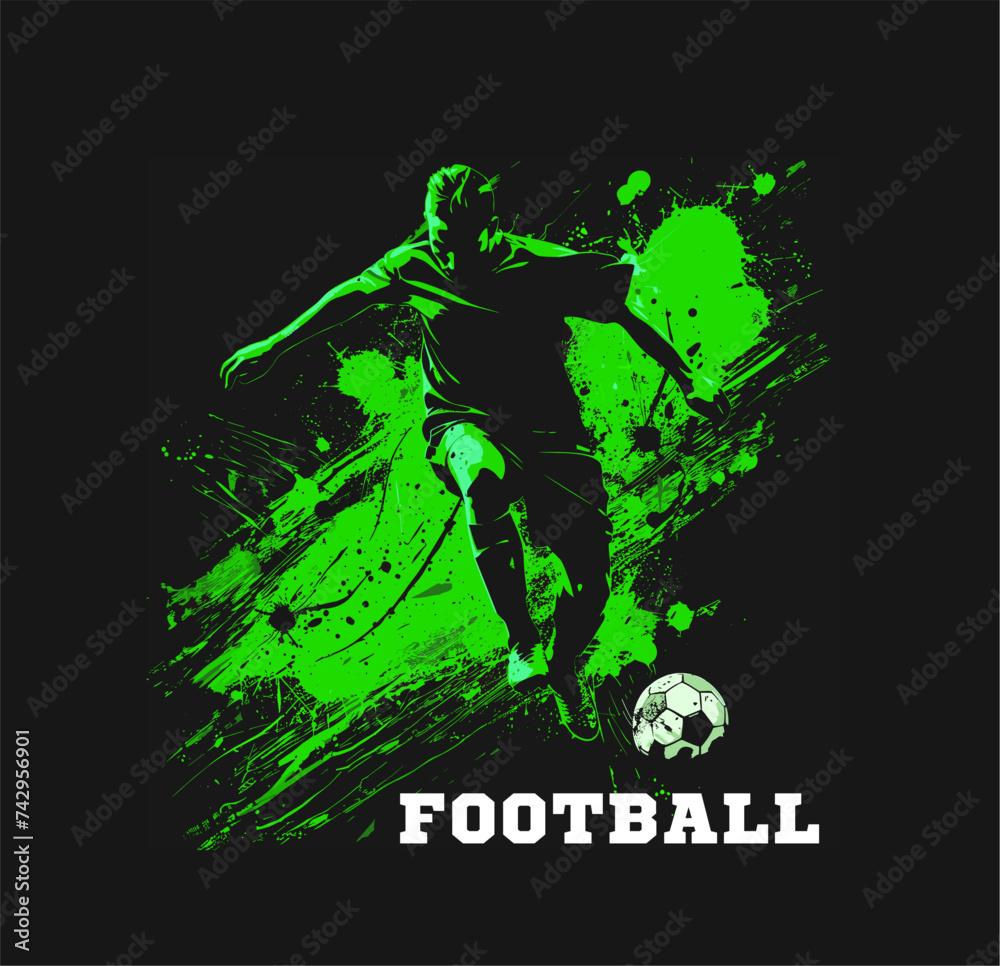 Fototapeta premium Soccer, football vector