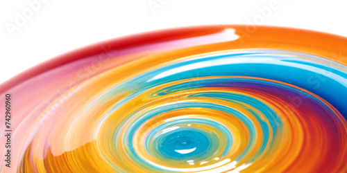 Spectrum of Fluidity: A Multicolored Transparent Design Element