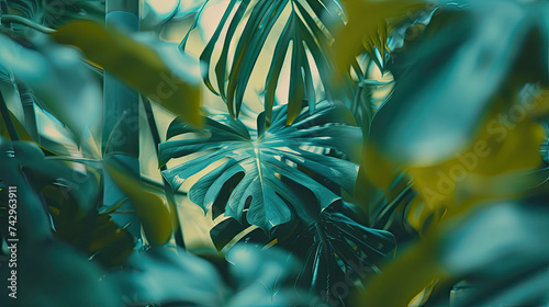 Leafy Luxe: Summer Monstera Elegance for Eco-Friendly Wallpapers