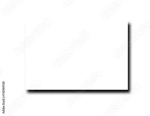 Black transparent frame shadow effect for design. Shadow square, realistic rectangle overlay shadow effect isolated on transparent background. Blur gradient borders with soft edge. Black square shadow