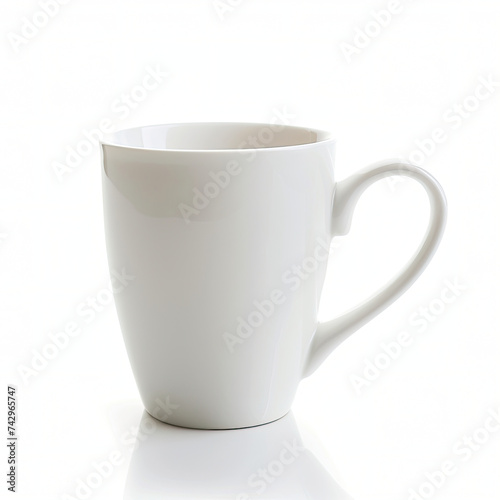 white coffee mug mockup, coffee cup, generative AI