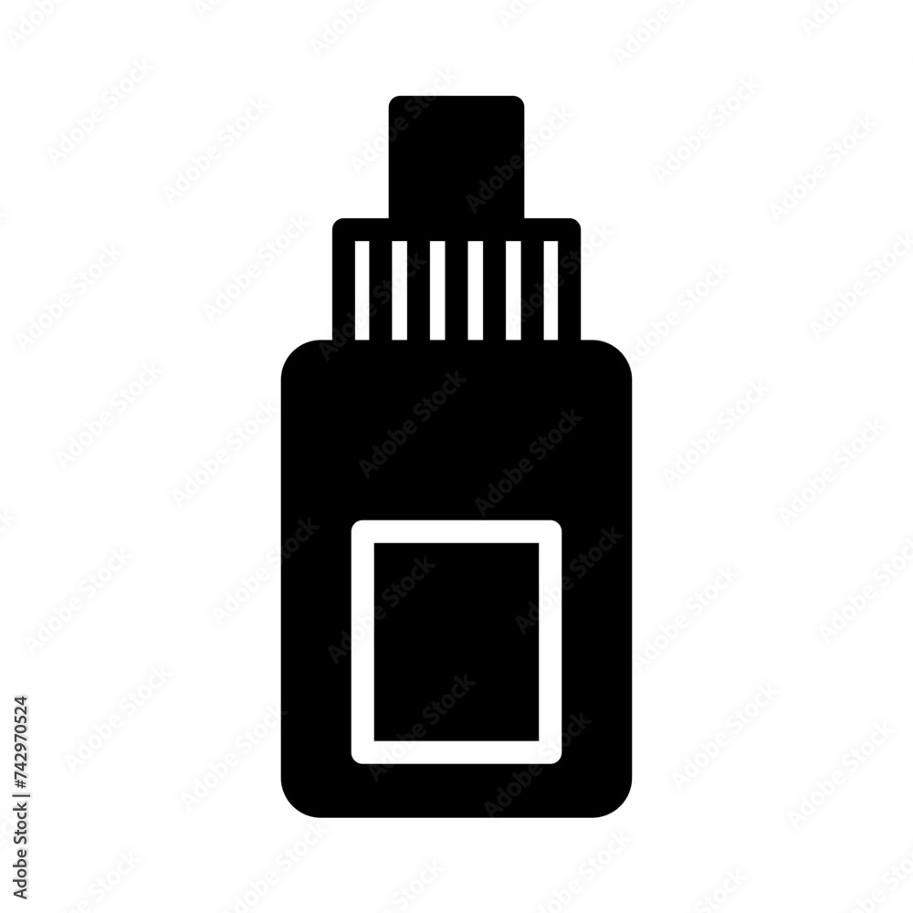 Bottle Container Plastic Glyph Icon Bottle Container Plastic Glyph Icon
