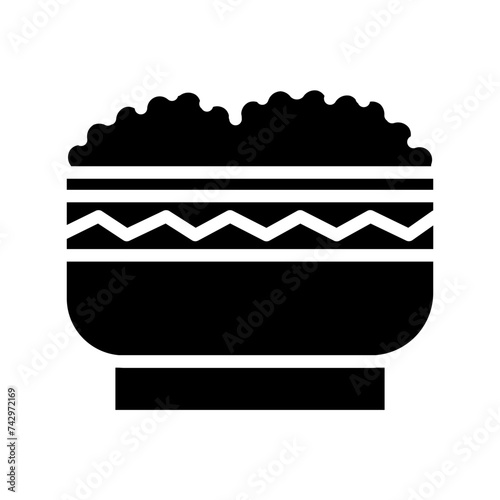 Bowl Food Rice Glyph Icon