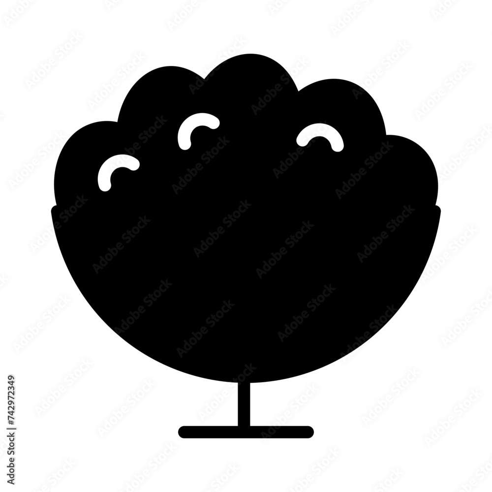 Eat Food Rice Glyph Icon