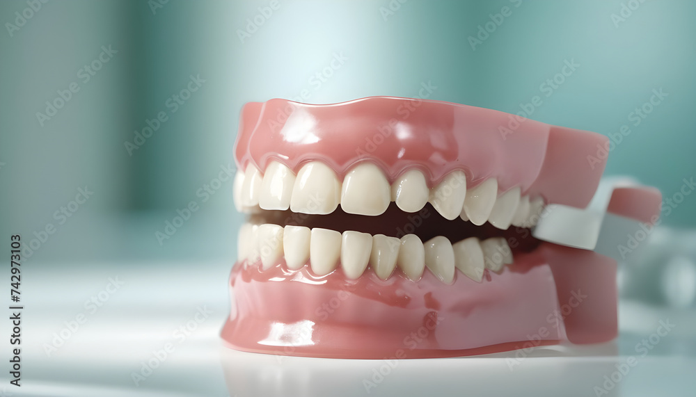 Obraz premium close up of a dental braces