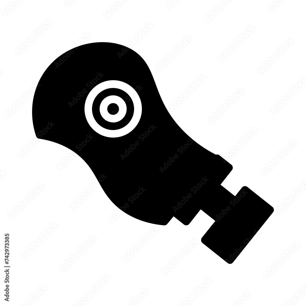 Helmet Safety Work Glyph Icon