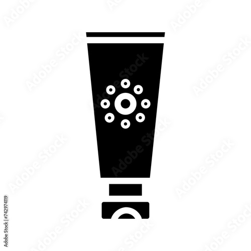 Beach Care Cream Glyph Icon