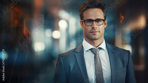 Portrait of Actuary on a blurred background