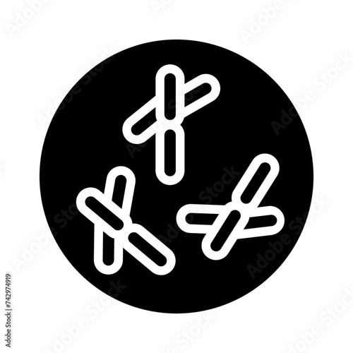 Micro Pathogen Virus Glyph Icon