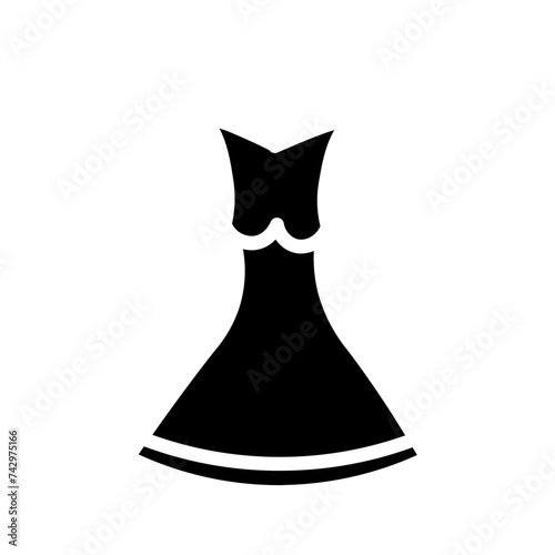 Bride Dress Gown Glyph Icon