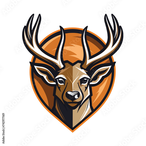 deer head logo photo