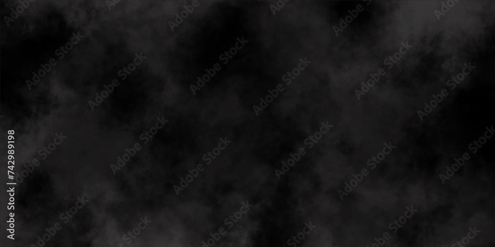 Black dramatic smoke.realistic fog or mist background of smoke vape texture overlays liquid smoke rising cloudscape atmosphere fog and smoke,misty fog brush effect.vector illustration mist or smog.
