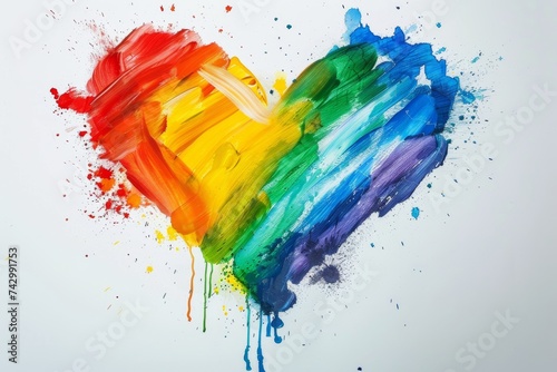 LGBTQ Pride voigender. Rainbow zomp colorful riot diversity Flag. Gradient motley colored abstract LGBT rights parade festival thrilling diverse gender illustration