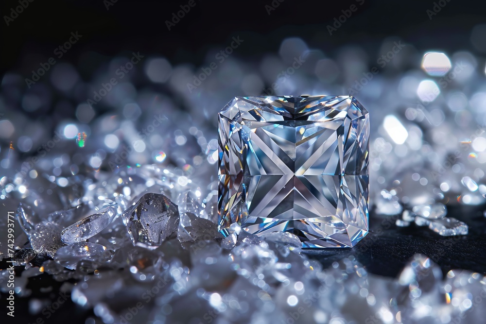 A captivating diamond stone illustration perfect for various designs, created using AI