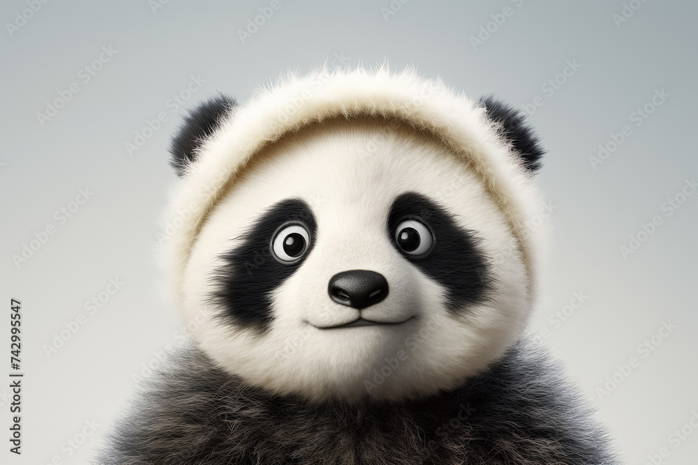 cute smiling panda. Generative Ai